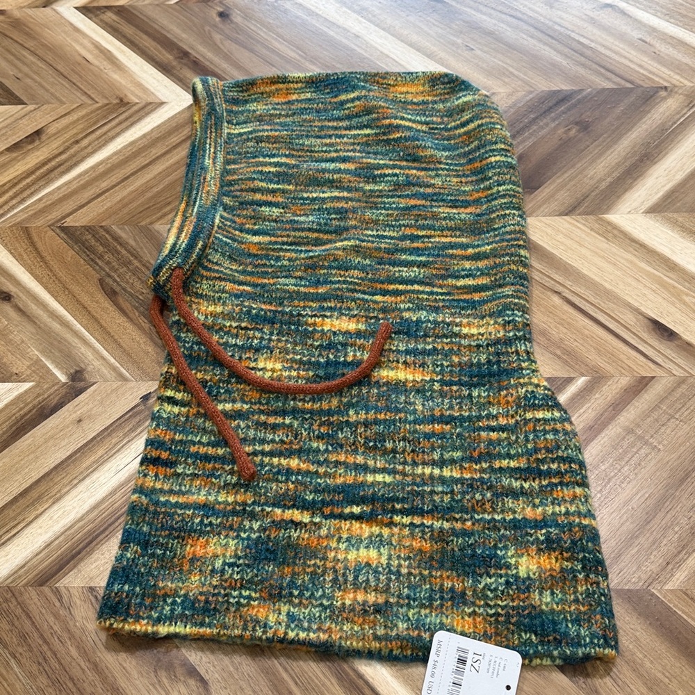 NWT - Free People - spacedye balaclava in turquoise multi - Picture 2 of 8